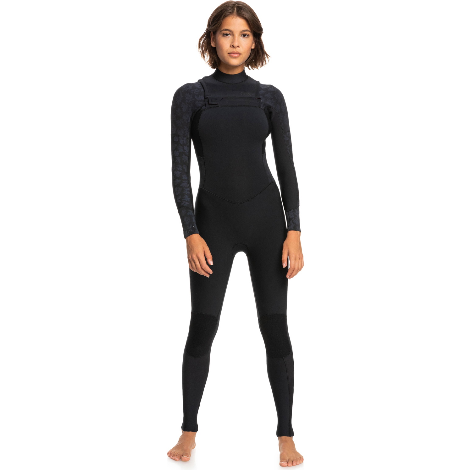 2026 Roxy Womens Swell Series 3/2mm Chest Zip Wetsuit ERJW103122 - Black