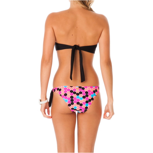 Rip Curl Kuta Bandeau Bikini Set Black / Pink GSIBX4