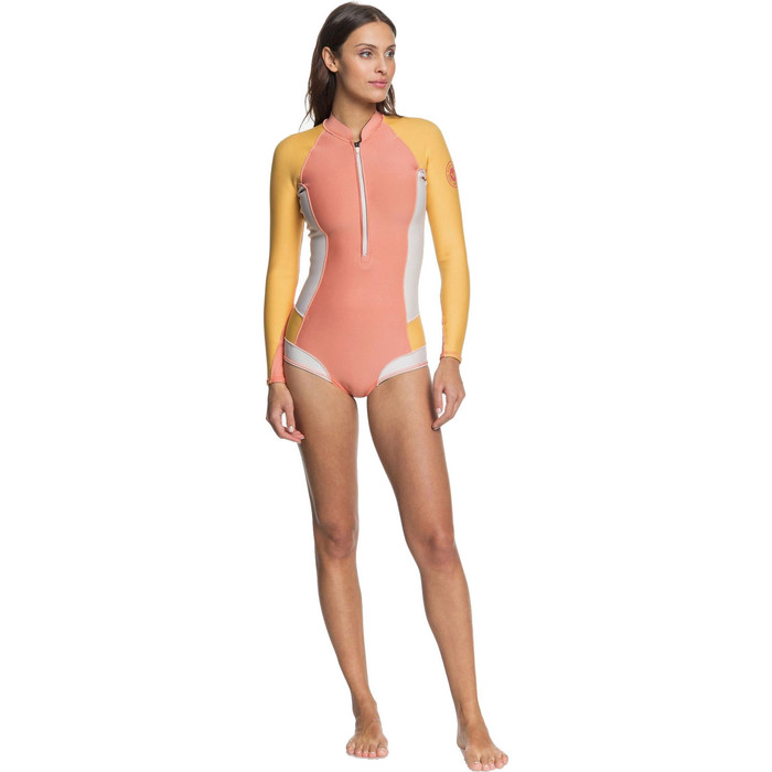 2020 Roxy Womens Popsurf 1mm Long Sleeve Shorty Wetsuit ERJW403023