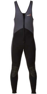 2026 Yak Kayak Front Zip 3mm Long John Wetsuit Grey / Black  5403-A
