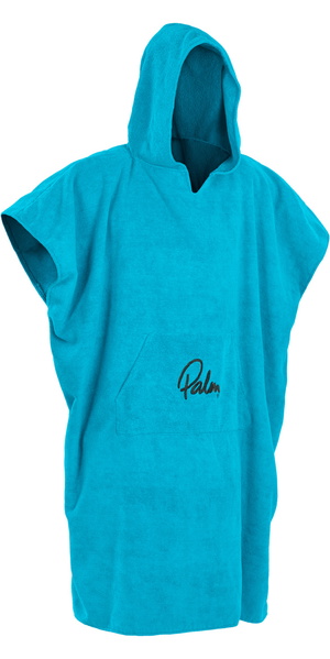 2026 Palm Hooded Towel Changing Robe / Poncho 11847 - Blue
