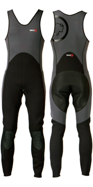 2026 Yak Kayak 'Step In' 3mm Long John Wetsuit Grey / Black  5405-A