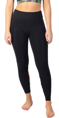2025 Gul Womens Luna7 SUP Leggings LA8301-C1 - Black / Jungle