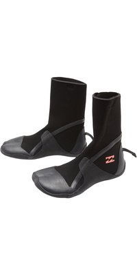 2025 Billabong Womens Synergy 3mm Hidden Split Toe Wetsuit Boots ABJWW00102 - Black