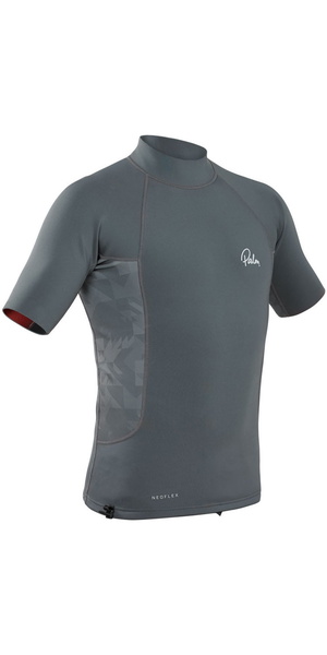 2026 Palm Mens NeoFlex 0.5mm Neoprene Short Sleeve Top 12797 - Jet Grey