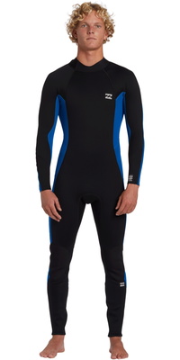 2025 Billabong Mens Foil 4/3mm Back Zip Wetsuit ABYW100235 - Mid blue