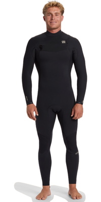 2025 Billabong Mens Revolution Natural 5/4mm Chest Zip Wetsuit ABYW100269 - Black