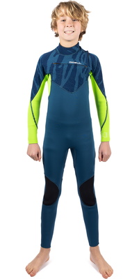 2025 Gul Junior Response Echo 3/2mm Chest Zip Wetsuit RE1329/C2 - Navy / Sulphur