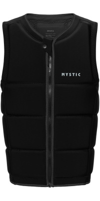 2025 Mystic Mens Brand Front Zip Wake Impact Vest 35005.240215 - Black