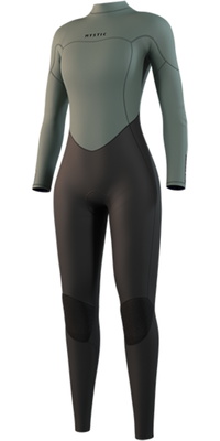 2026 Mystic Womens Star 5/3mm Back Zip Wetsuit 35000.250053 - Dark Olive