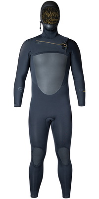 2025 Xcel Mens Drylock 5/4mm Hooded Chest Zip Wetsuit MC54DHN4 - Black