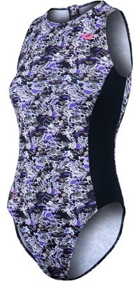2025 Zone3 Womens High Neck Swim Suit SW23WPKHN101 - Pacific Koa