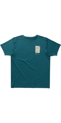 2026 Mystic Mens Boarding Short Sleeve Rash Vest 35001.250761 - Teal