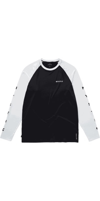2025 Mystic Mens Bolt Long Sleeve Quickdry Tee 35001.240157 - Black / White