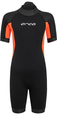2026 Orca Junior Vitalis Shorty Swim Wetsuit NN9Y-BLK - Black