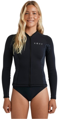 2025 Roxy Womens Swell Natural 1mm Front Zip Jacket 26BW273501 - Animal Print
