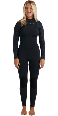 2026 Roxy Womens Swell Natural 4/3mm Chest Zip Wetsuit 26BW213509 - Animal Print