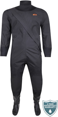 2025 Typhoon Unisex Runswick Front Entry Drysuit 100194 - Black