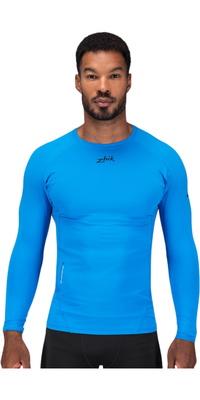 2026 Zhik Mens Eco Spandex LT Long Sleeve Baselayer Top DTP-0163-M-CYA - Cyan