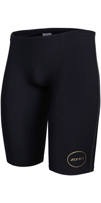 2026 ZONE3 Mens Fina Approved Performance Jammer Shorts SW18MFJX101 - Black / Gold