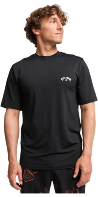 2026 Billabong Mens Arch Wave Short Sleeve Rash Vest EBYWR03019 - Black