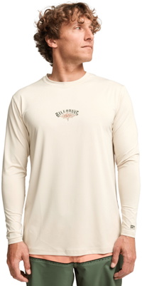 2026 Billabong Mens Solar Flare Loose Fit Long Sleeve Rash Vest EBYWR03029 - Chino