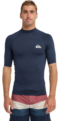 2026 Quiksilver Mens Everyday UPF50 Short Sleeve Rash Vest AQYWR03130 - Dark Navy