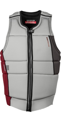 2026 Ronix Supreme Impact Vest R26V-IMP-SU.1 - Chalk Grey / Maroon