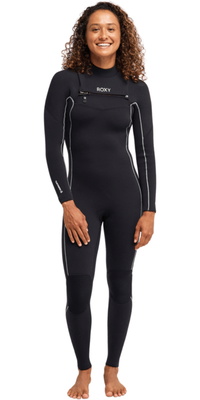 2026 Roxy Womens Elite Xtra Stretch 3/2mm Chest Zip Wetsuit 26BW213503 - Black