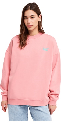 2026 Roxy Womens Lineup Oversized Crew Neck Fleece ERJFT05069 - Plumeria