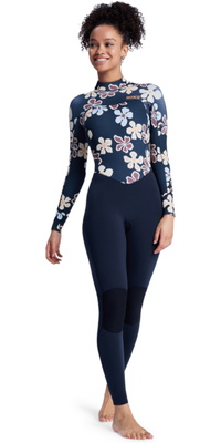 2026 Roxy Womens Swell Natural 3/2mm Back Zip Wetsuit 26BW213511 - Flower