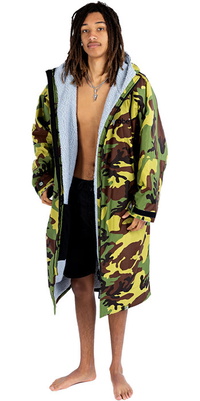 2025 Dryrobe Advance Long Sleeve Changing Robe V3 DALSV3 - Grey / Camo