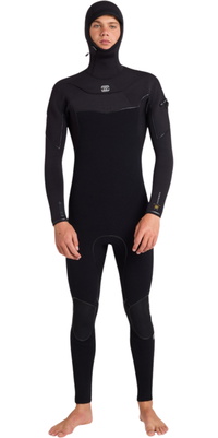 2026 Billabong Mens Furnace Ultra Gullwing 6/5mm Hooded Wetsuit ABYW200126 - Black
