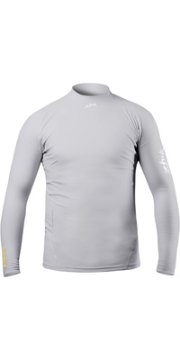 2026 Zhik Junior Eco Spandex UPF50+ Long Sleeve Rash Guard DTP-0063-K-PLT - Platinum