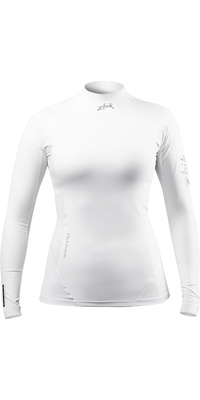2026 Zhik Womens Eco Long Sleeve Spandex Top DTP-0063-W-WHT - White