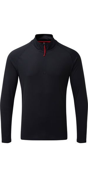 2026 Gill Mens UV Tec Zip Neck Top Navy UV009