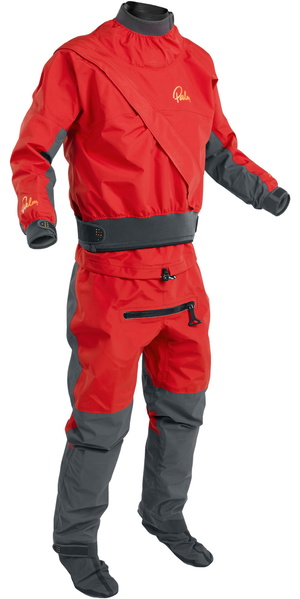 2025 Palm Mens Cascade Front Zip Kayak Drysuit 11741 - Flame Red