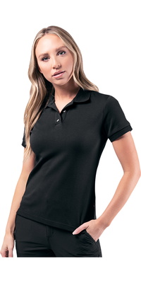 Zhik Womens Pima Cotton Polo POL-0170-W-BLK - Black