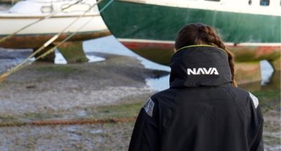 Nava Performance Club front-zip drysuit worn with the Nava Club fleece undersuit